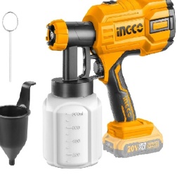 Aerografo a batteria al litio 20v nudo pistola verniciatura - INGCO